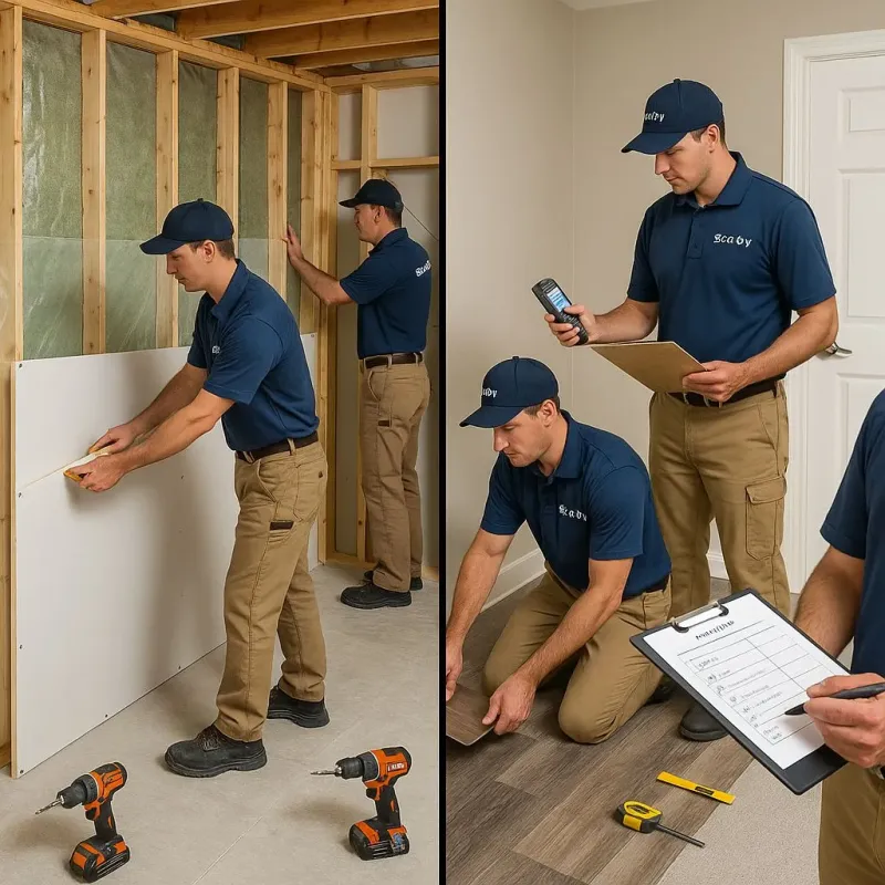 Repairs and Reconstruction process in Kinderhook, NY